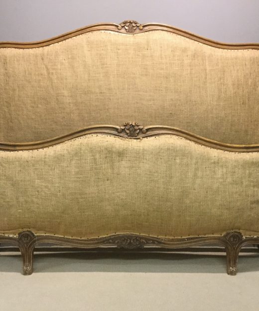 Original painted corbeille French bed